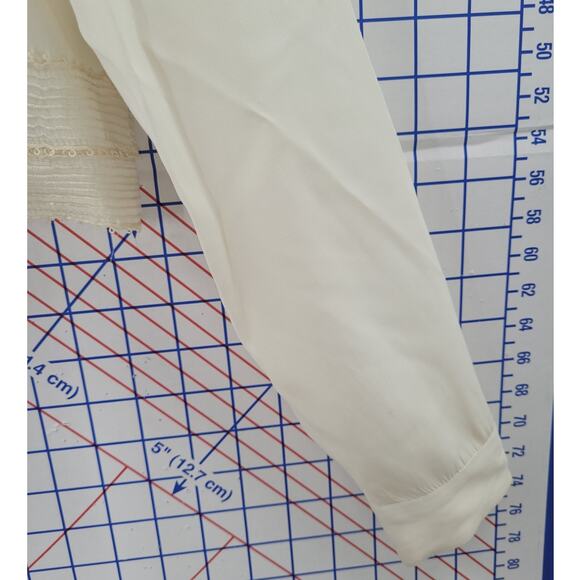 Romantic Vintage Lace-Collar Cropped Blouse by Impressions of California 2-2 - Picture 8 of 15